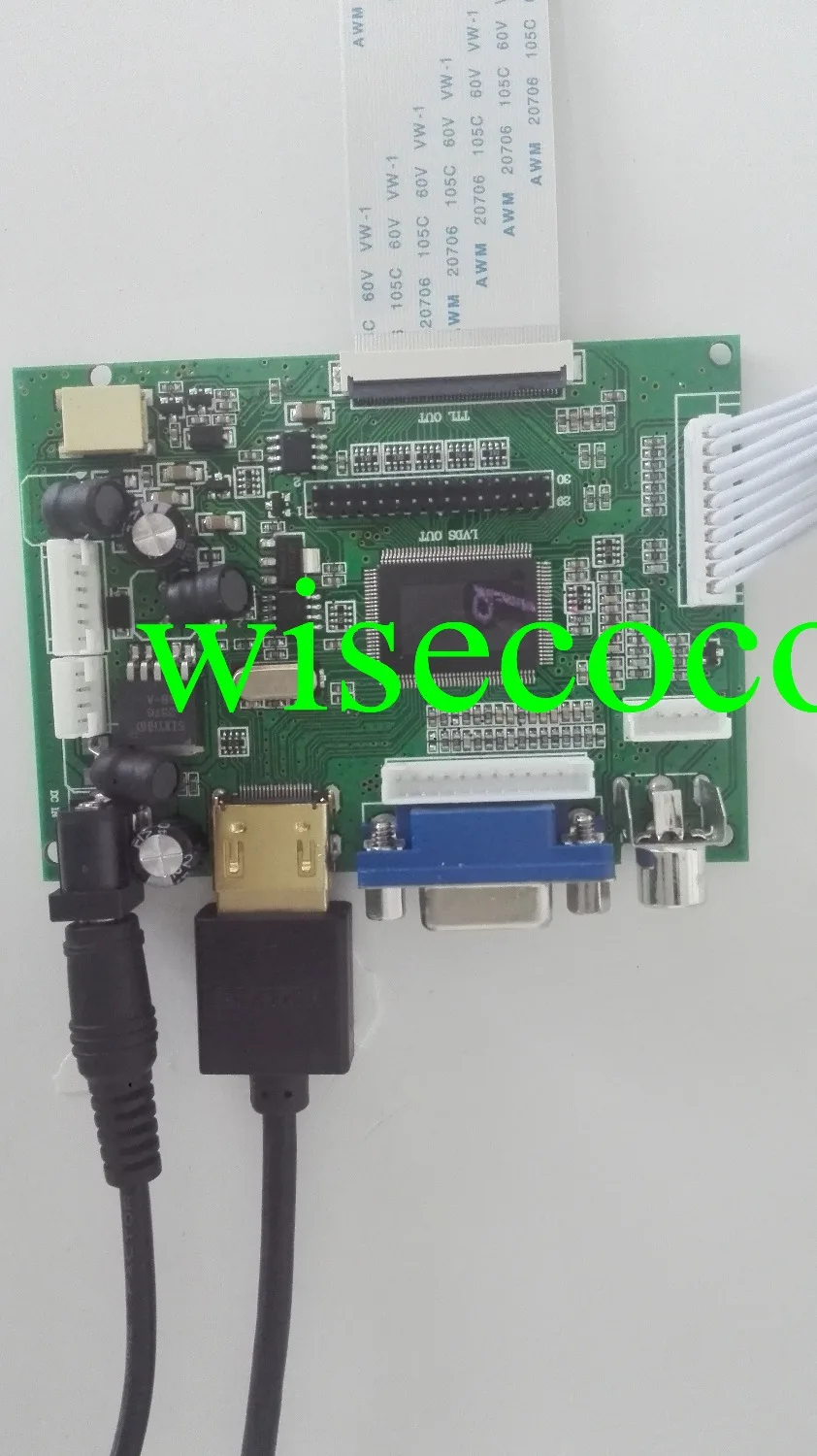 5 inch LCD panel Monitor 800 x480 HSD050IDW1 With + 2AV+ VGA Control drive Board | Мобильные телефоны и аксессуары
