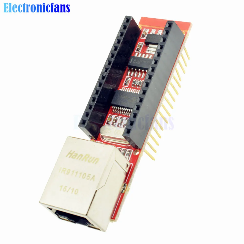 Сетевой экран V1.0 ENC28J60 для Arduino Nano микрочипа HR911105A RJ45 V3 Ethernet веб сервер модуль