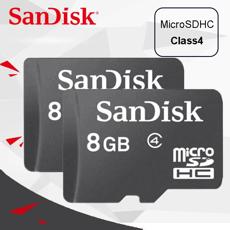 100% оригинальная карта Micro SD SanDisk 32 ГБ 16 8 microsd КЛАСС 4 карты памяти TF | Компьютеры и