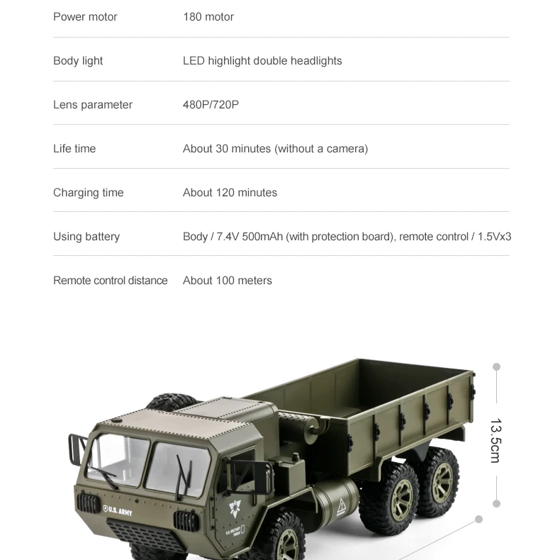 Fayee FY004 1/16 2,4G 6WD RC автомобиль на выбор wifi камера военный грузовик RTR автомобиль гусеничный пульт дистанционного управления игрушка для детей