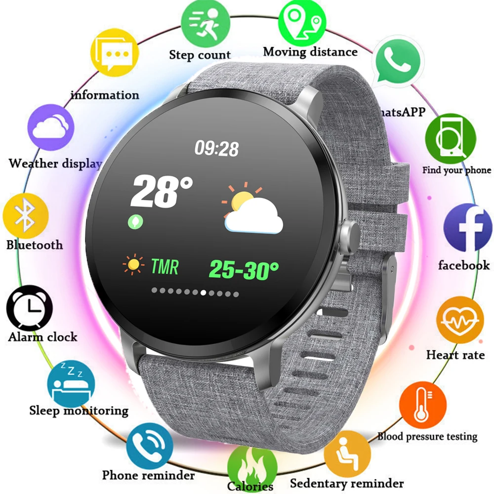 Умные часы V11 Смарт-часы IP67 водонепроницаемые из закаленного стекла