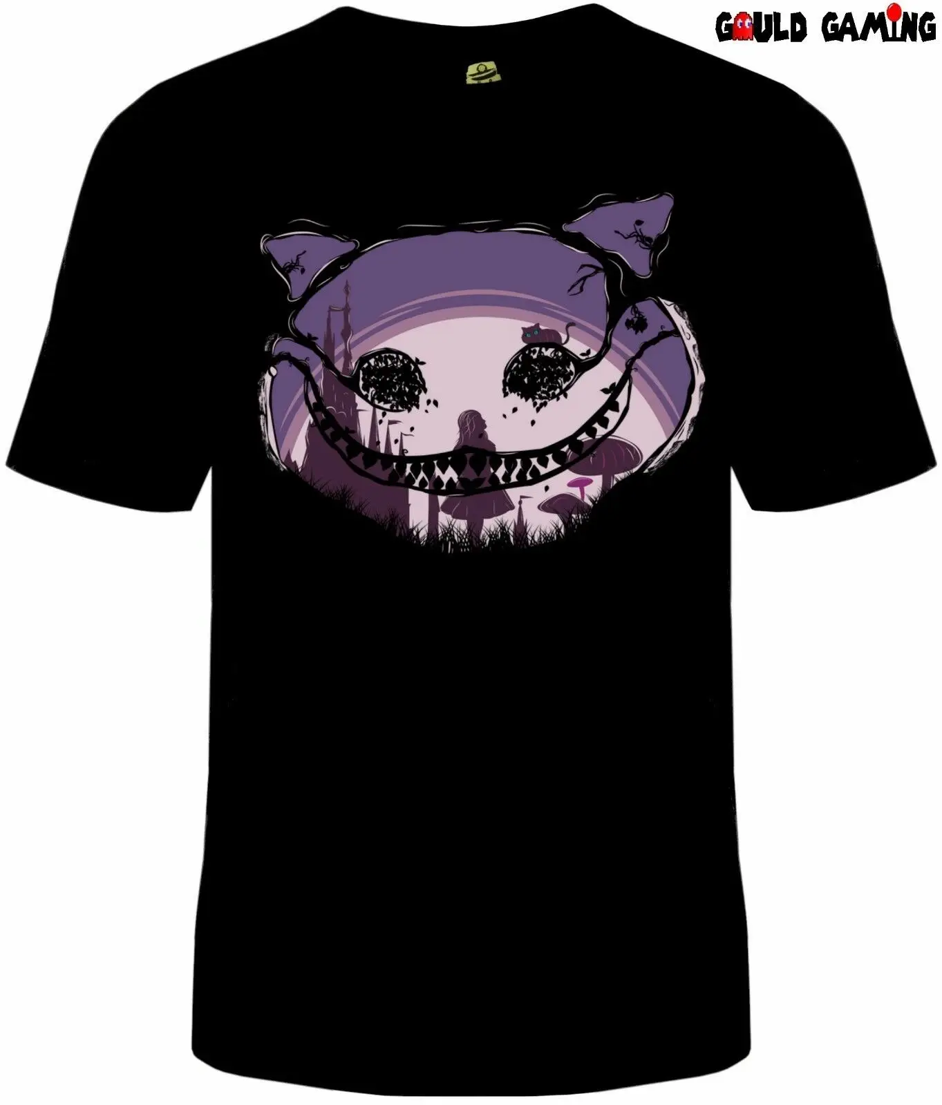 Cheshire Cat футболка унисекс забавная Алиса в стране чудес Хэллоуин размеры для