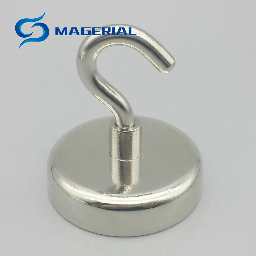 113kg Pulling Garage Hook Magnet Diameter 60 mm Lifting Magnets N52 Strong Neodymium Permanent Salvage Fishing Magnetics | Обустройство
