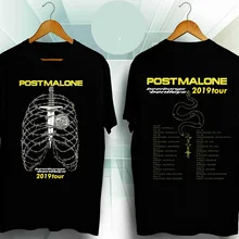 BEST Post Malone Beerbongs & Bentleys Tour 2019 Мужская черная футболка S 3XL одежда в