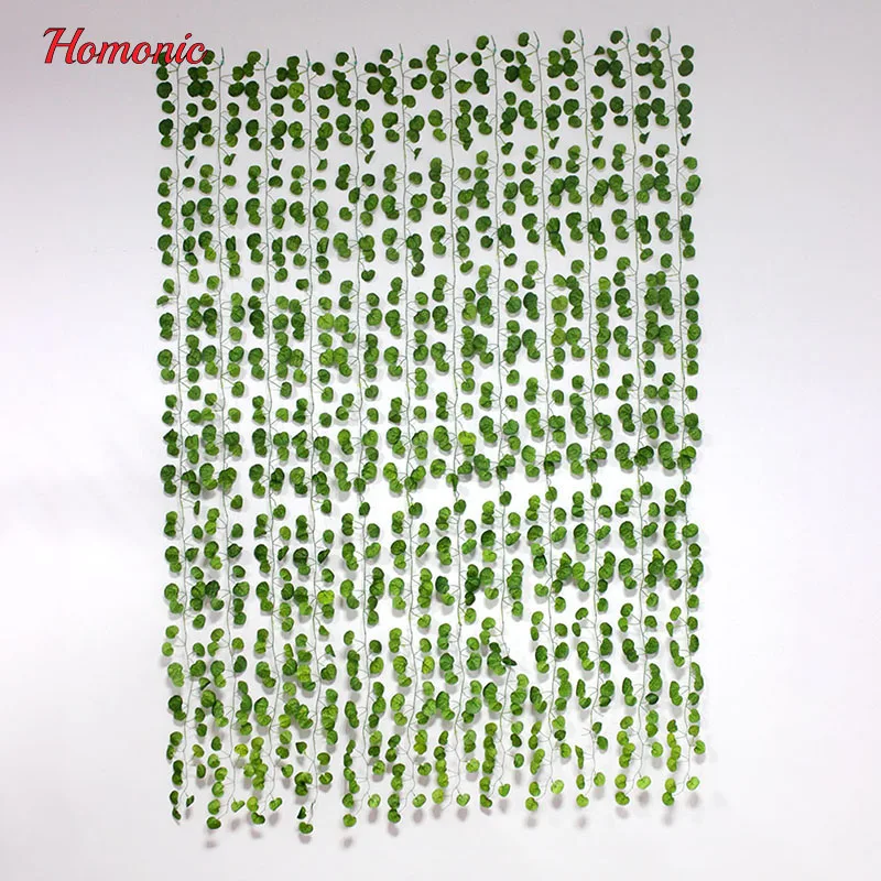 12 Большое Значение Искусственные Поддельные Висит Завод Листья Гирлянда Главная