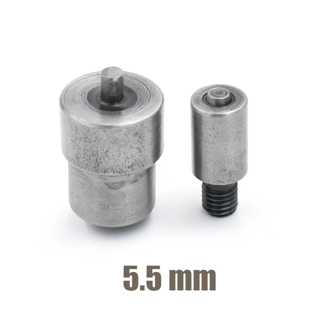 5.5mm 3,5 мм-40 мм Металлические отверстия. Заклепки. Кнопка. Пресс-форма для кнопок. Инструмент для установки люверсов. Металлический устьичного пресс-форм - Цвет: 5.5mm