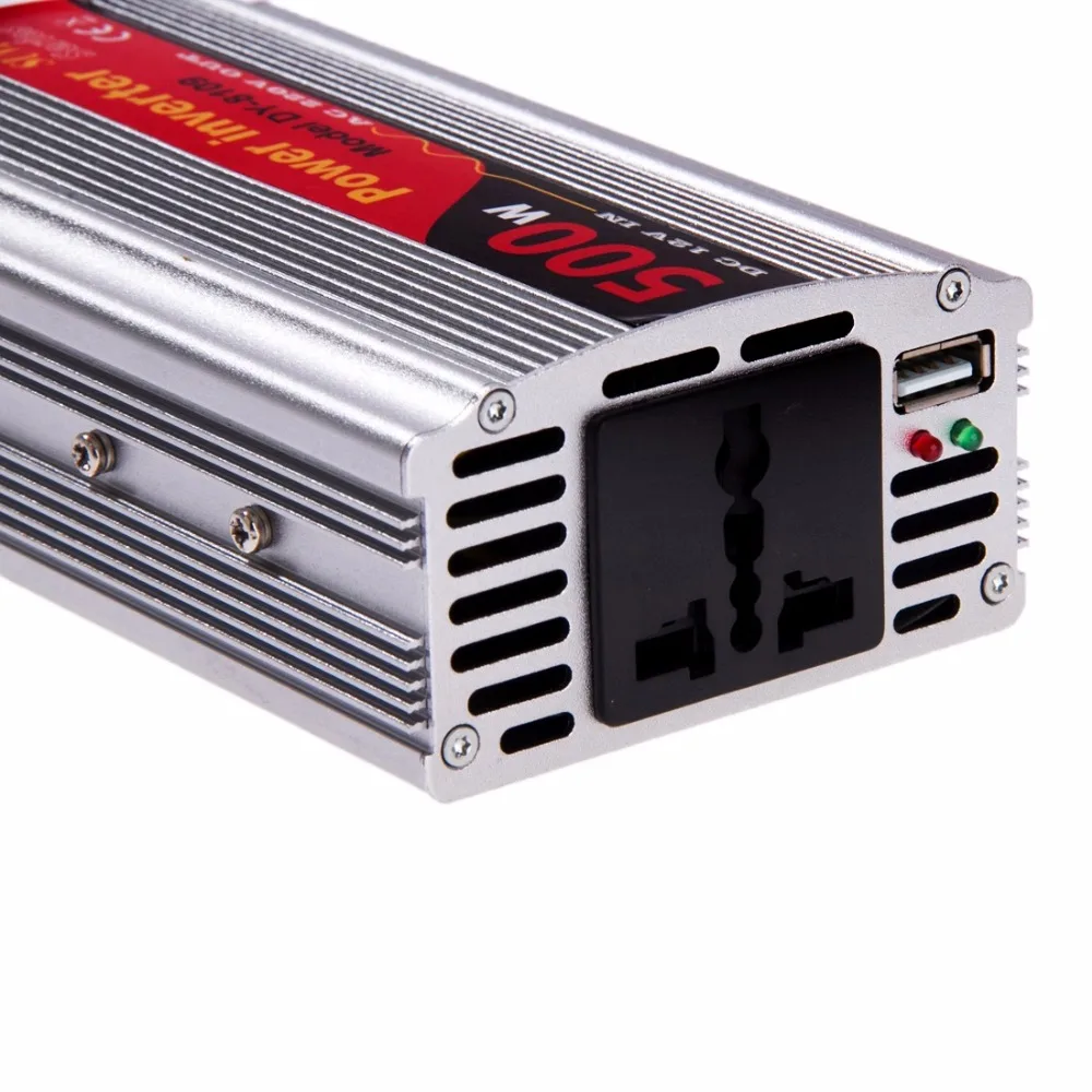 SUVPR DY 8109 500 Вт DC 12 В к AC 220 автомобиля Мощность инвертор с 500mA USB Порты и разъёмы