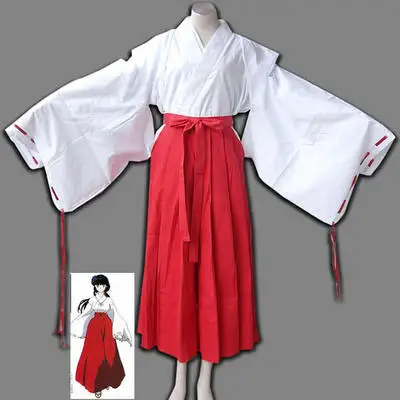 Inuyasha маскарадный костюм для женщин сексуальное платье Miko наряд горячая
