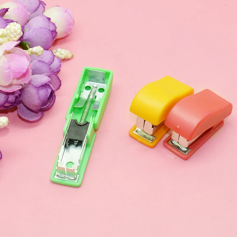 2 шт мини портативный офисный степлер студенческий степлинг машина в стиле кавай