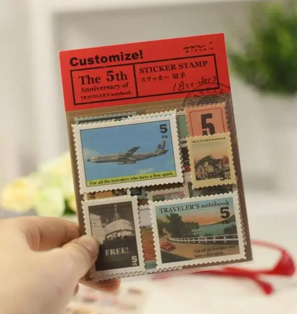 18 штук тема путешествия мир винтажные наклейки с печатью фото Декор реквизит для