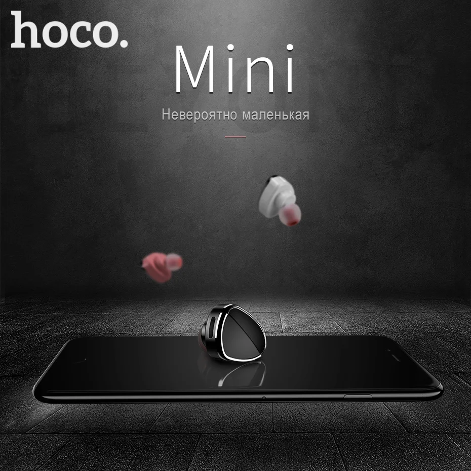 HOCO Невидимый Наушник Музыка Наушники Bluetooth Наушники Мини Беспроводные Наушники С Микрофоном к телефону Для Xiaomi iPhone для Айфона Самсунга Сяоми блютус блютуз гарнитура наушники для телефона
