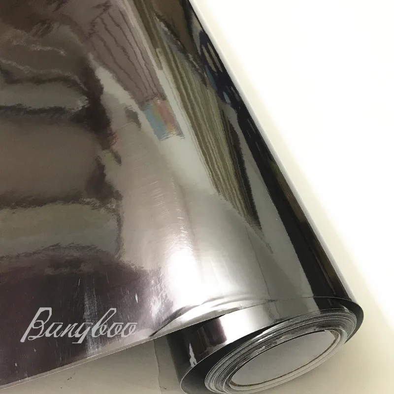 

1.52X18M High Stretchable Chrome Silver Car Vinyl Sticker Paper
