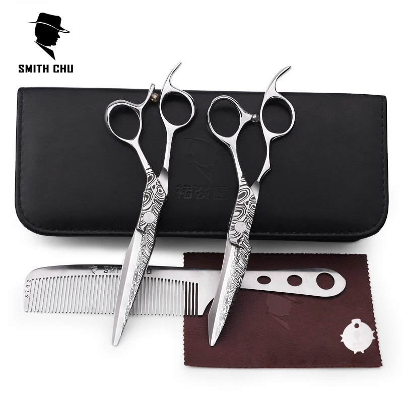 Ножницы для парикмахерских Damacus Smith Chu 6 дюймов 440C нержавеющая сталь