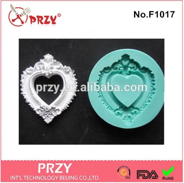 Новый стиль в форме сердца шоколадная силиконовая форма для украшения тортов