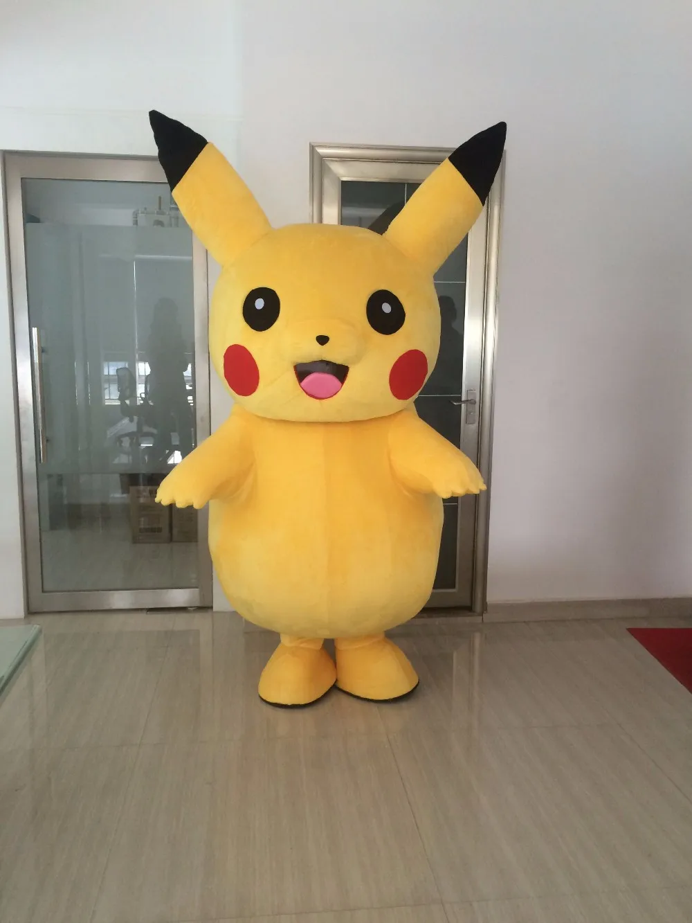 Профессиональный карнавальный костюм Pikachu талисман Пикачу размер для взрослых