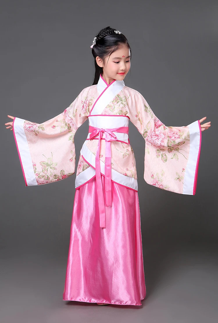 Новинка года; Детский костюм в китайском стиле; Hanfu Disfraz сказочное платье для девочек в стиле династии Тан; Королевское Платье принцессы Hanfu для выступлений