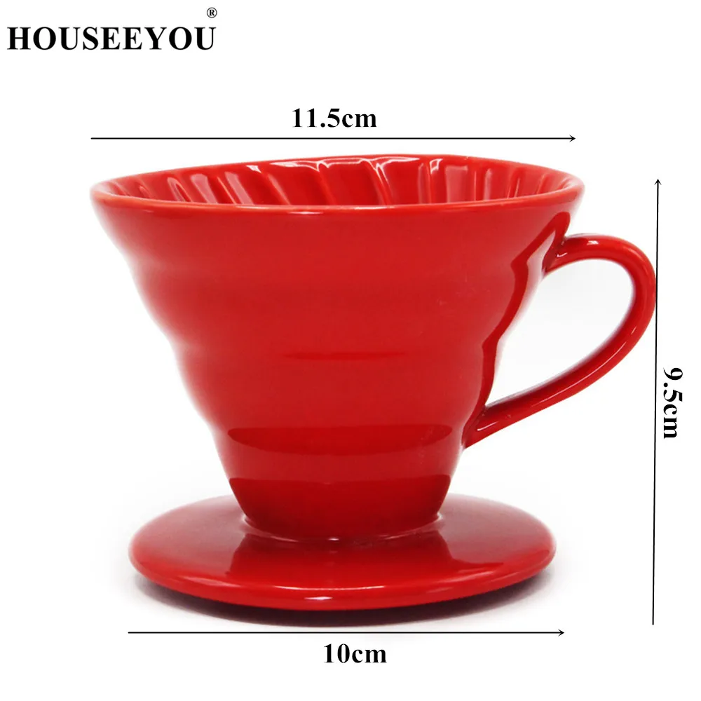 V60 стиль кофе капельного фильтра чашка Перманентный залить Кофе чайник с