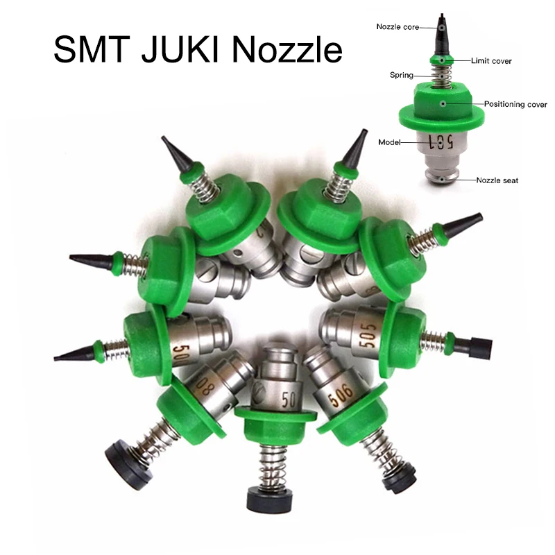 9pcs/lot Full set smt nozzle/welding nozzle/pick and place nozzle model 500 501 502 503 504 505 506 507 508 for juki SMT machine