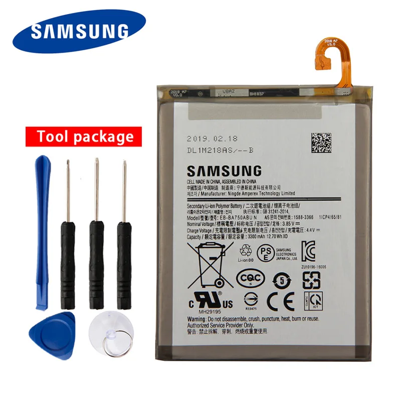 samsung высокое качество EB-BA750ABU телефон Батарея для samsung Galaxy A7 версия A730x A750 SM-A730x 3300 mAh
