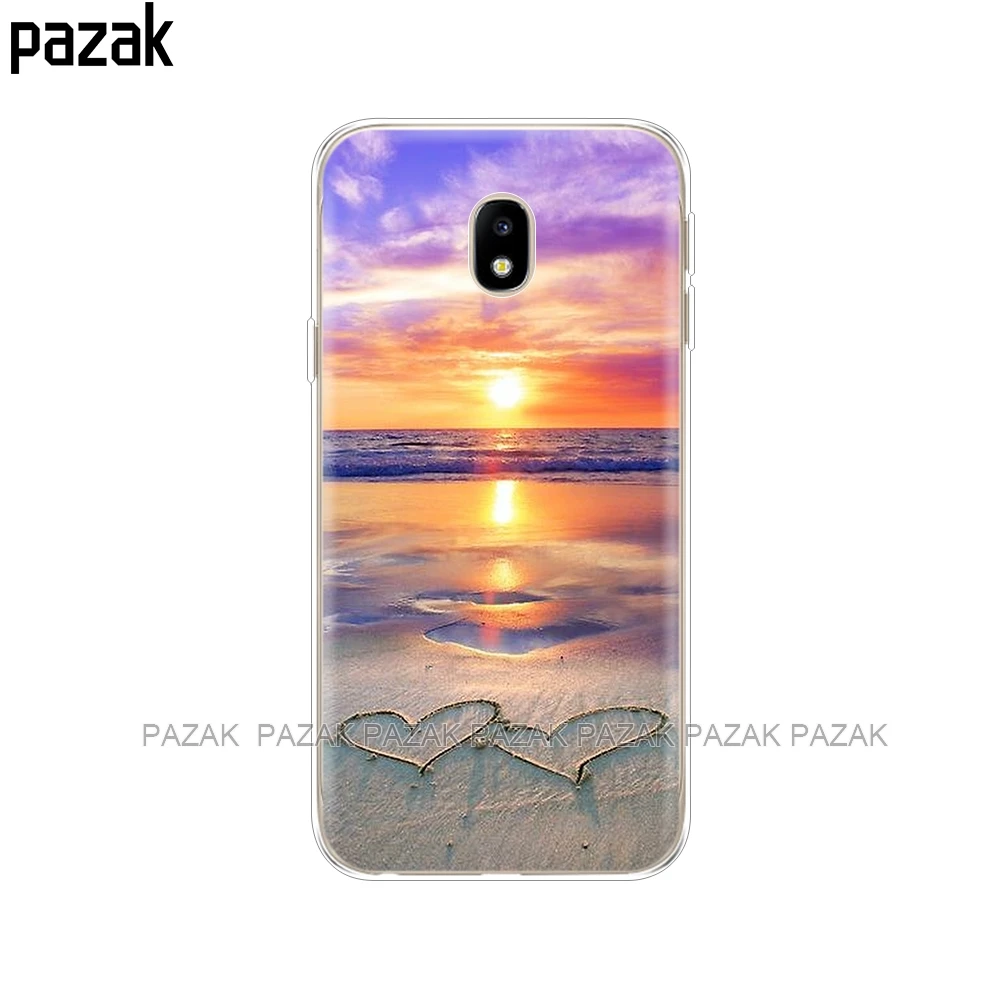 Силиконовый чехол для телефона Samsung Galaxy J3 J5 J7 2017 J330 J530 J730 PRO j2 2018 серфинг закат море
