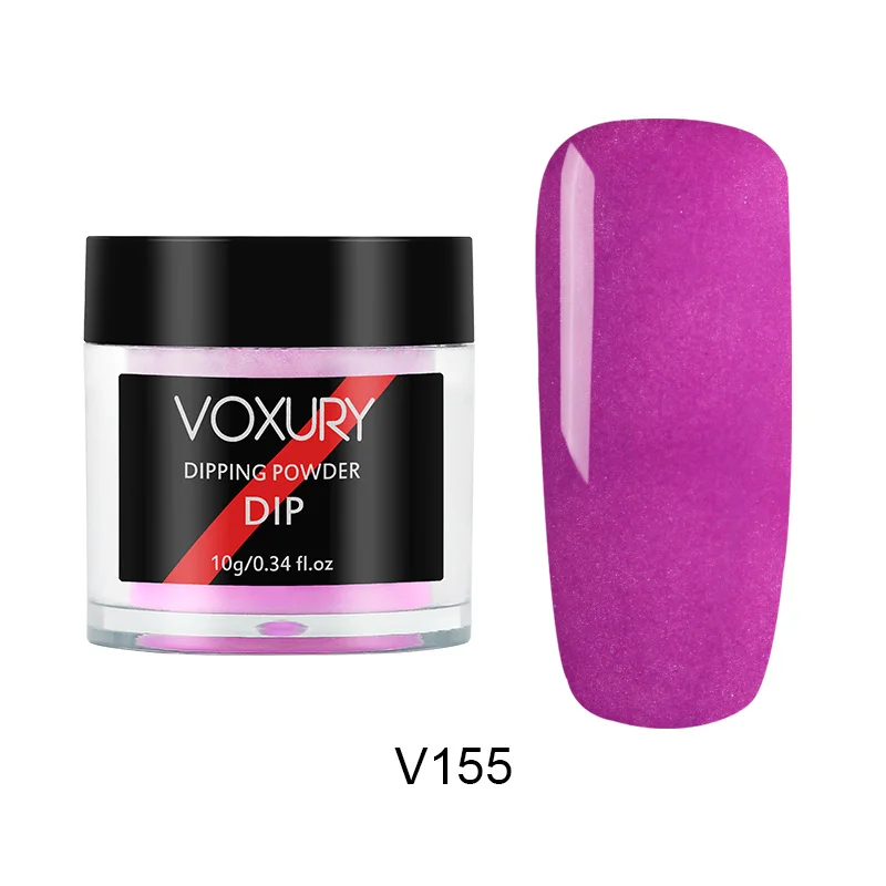 RP2-V155 VOXURY погружающийся порошок голографический блестящий порошок пигмент хром для маникюра ногтей искусство градиент Французский ногтей порошок Набор полировки - Цвет: RP2-V155