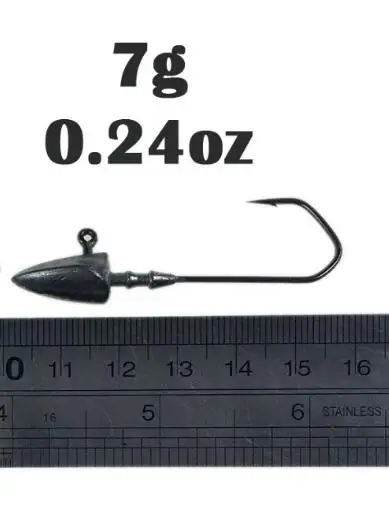 20pcs 7g THKFISH Рыбалка джиг головок крючки 20 штук 3,5 г 5 г 7 г 10 г 14 г Треугольники Барб Baitholder привести джиг-головки рыболовные снасти крюк рыбалка крючки рыболовные рыболовные принадлежности все для рыбалки - Цвет: 20pcs 7g