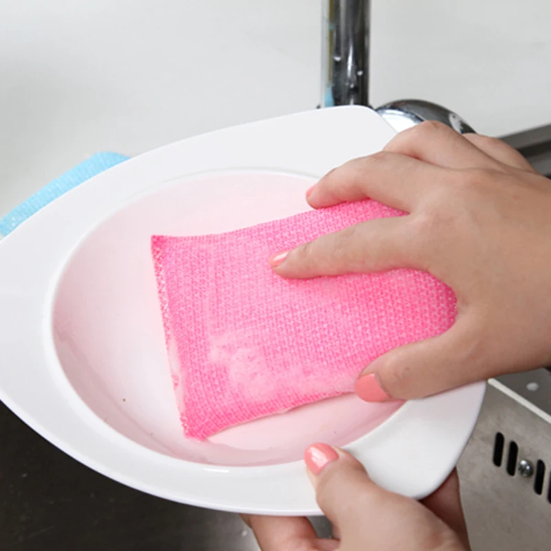 8 шт./лот красочная губчатая щетка сильная дезактивация посуды стеклянная