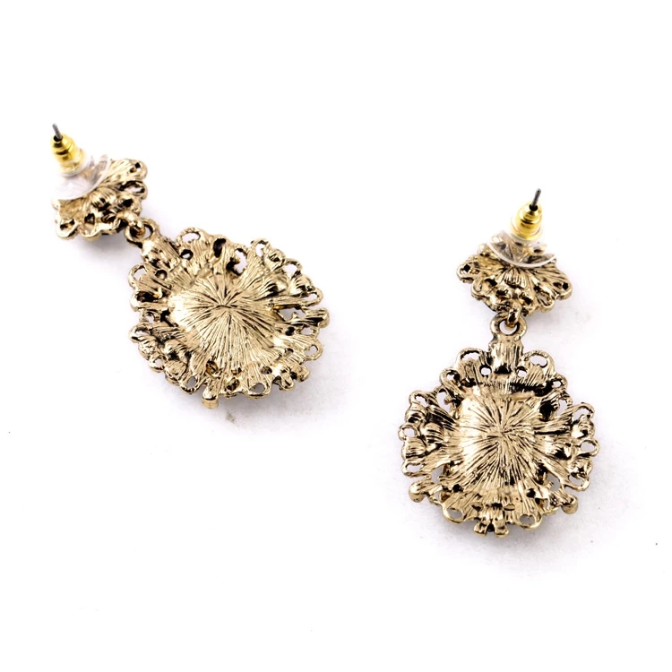 Изысканные серьги гвоздики в европейском и американском стиле с драгоценными