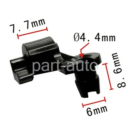 

500x OEM Nylon for Chrysler Door Lock Rod Clip 5/32 Rod Size (left) 5/32\ Rod for Ford for 9815325,16607593, D2VZ-6521952A