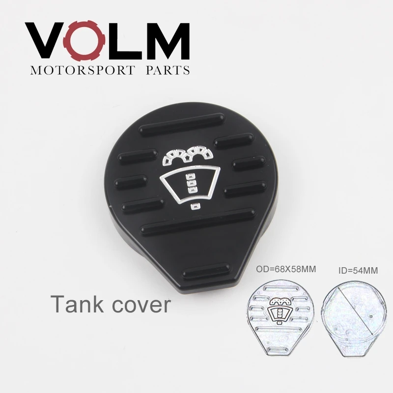 tank cover cap1 Алюминиевая крышка для масла, крышка для бака, крышка для бутылки для VW CC golf 6 R MK6 Scirocco EA888, защита двигателя, оригинальная крышка 01 - Цвет: tank cover cap1