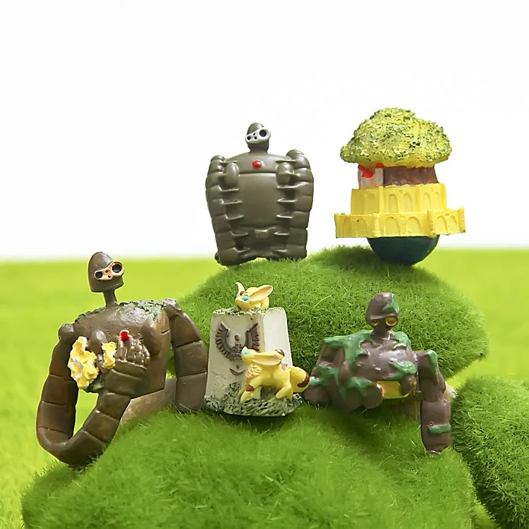 3 5 см случайный робот Laputa DIY пейзаж куклы украшения модель милая фигурка игрушка