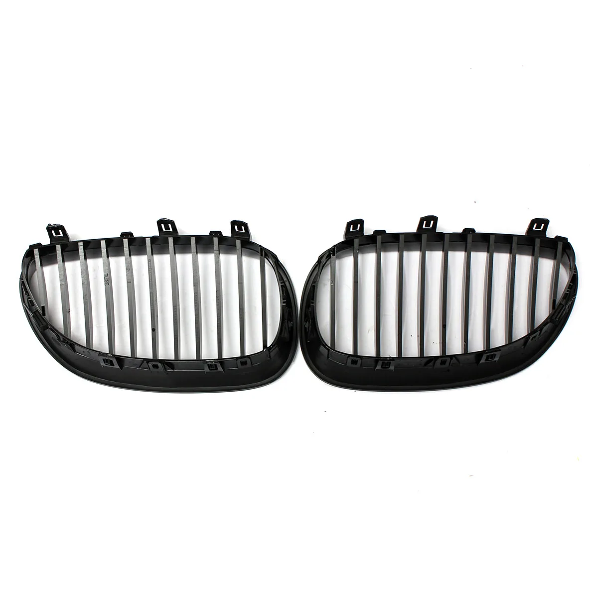 2 шт. блестящая Черная передняя Спортивная широкая решетка для почек гриль BMW E60 E61