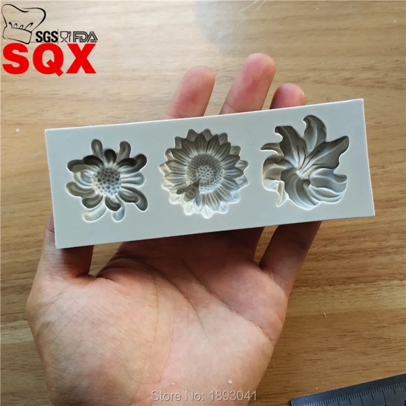 Новейшие силиконовые формы в виде цветов и пчелы для украшения тортов шоколада