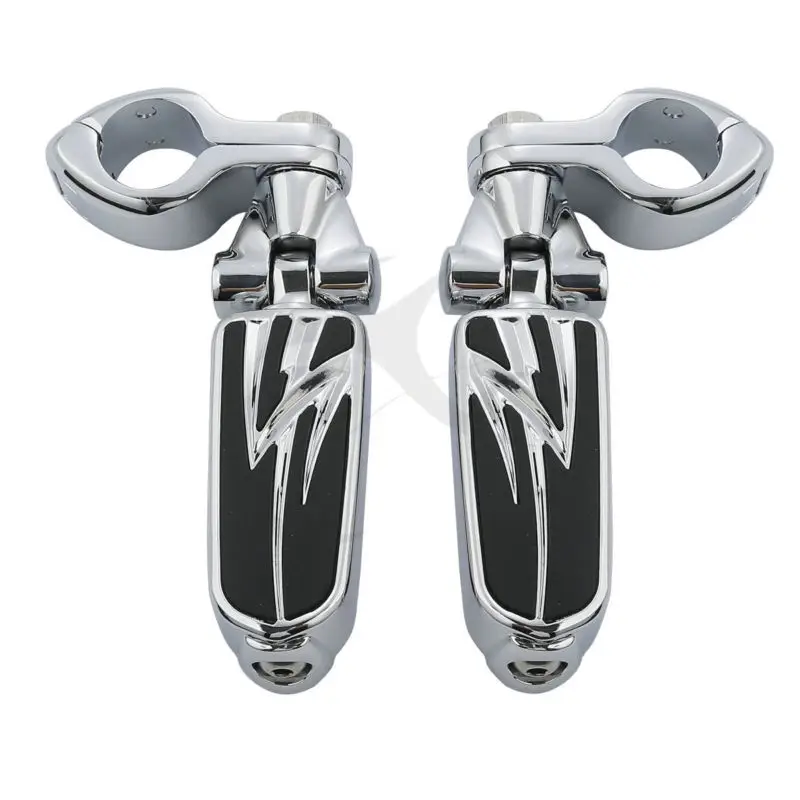 32 мм 1 1/4 &quotхромированные подножки и Зажимы Крепления для Harley Honda Kawasaki