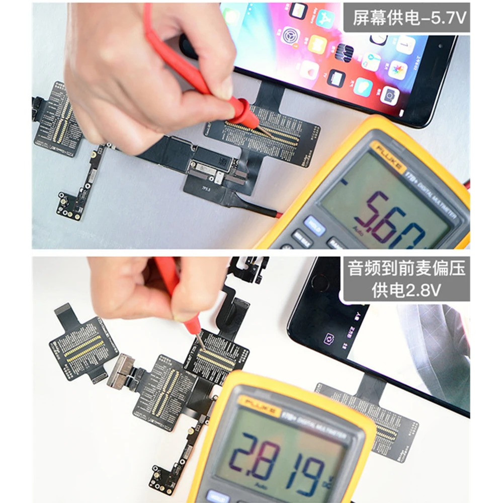 PCB Тестирование Flex кабель для передачи данных для iPhone 6/6 P/6s/6s P/7/7 Plus/задняя подставка для камеры Разъем сенсорный экран расширение тестер инструмент для ремонта