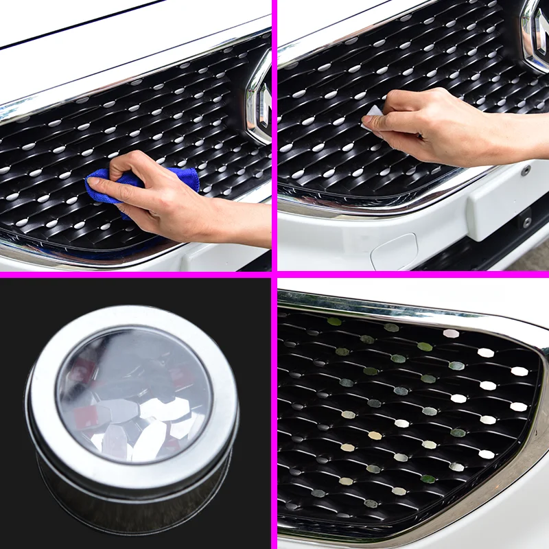 Для MG ZS передняя решетка радиатора Babysbreath мини металлическая наклейка зеркальный