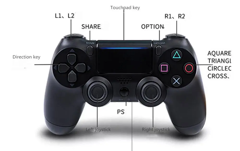 Цветной 4,0 bluetooth проводной геймпад хост-контроллер для ps4 ps3 joysitck геймпад двойной шок геймпад