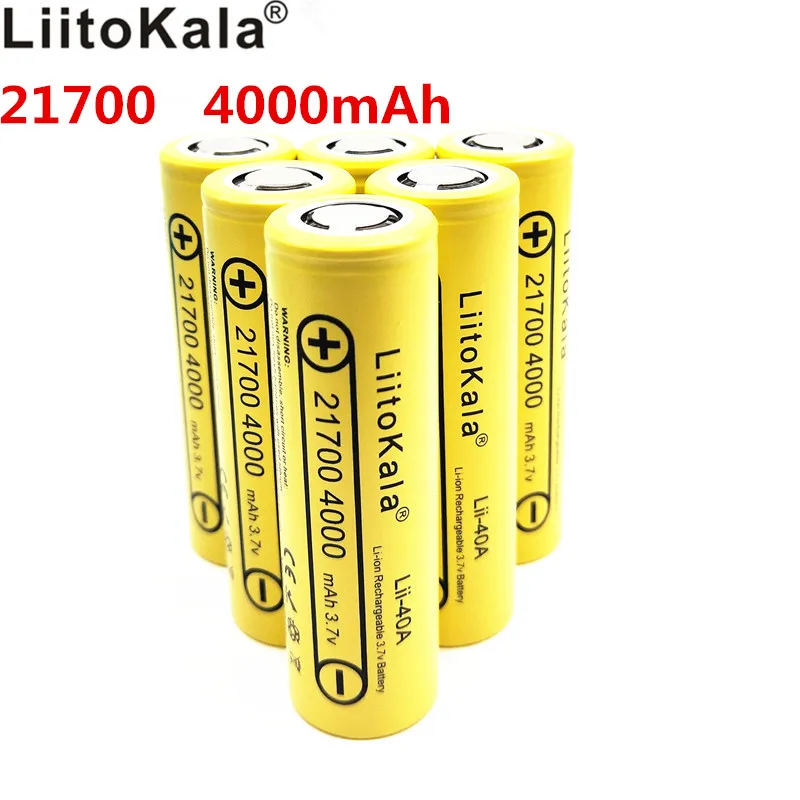 Liitokala 21700 li-lon battery 4000mAh 3.7V 15A power 5C Rate Discharge ternary lithium Electric car | Электроника