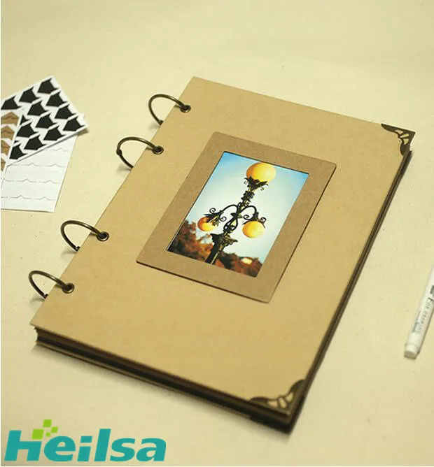 A4 бумага для поделок в стиле ретро Альбом DIY 4 кольца проволочная вязка клейкий Тип творческой личности пара одноклассников записанный детский альбом