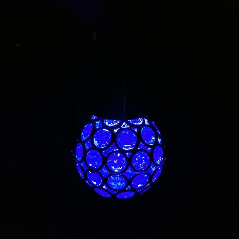 

3pcs Colorful solar energy LED hanging lights waterproof outdoor garden decorative solar lamp outdoor lighting christmas lights