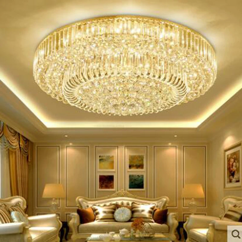 

Living Room Crystal Lamps Continental Round LED Ceiling Lamps Atmosphere Dining Room Lamps Bedroom Lamps Modern Simple Lighting