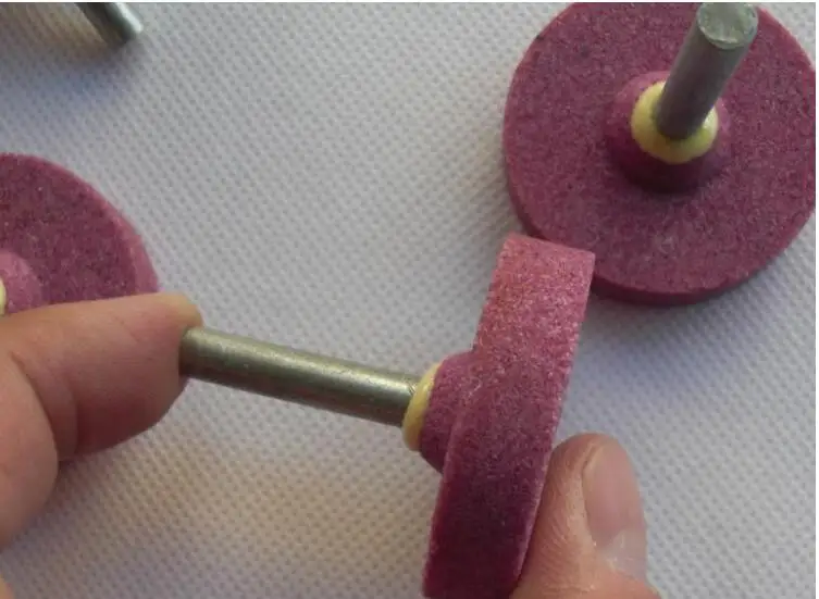 

Free shipping of 10pcs/set 40*6mm T type corundum grinding wheel of metal grinding head red corundum electric bistrique