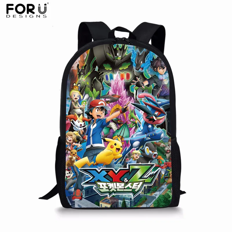 XM2653C FORUDESIGNS/аниме рюкзак Pokemon Карманный Пикачу школьная сумка для девочек и мальчиков рюкзак для переноски детей Детский Рюкзак основной Sudent Рюкзак Книга сумка - Цвет: XM2653C