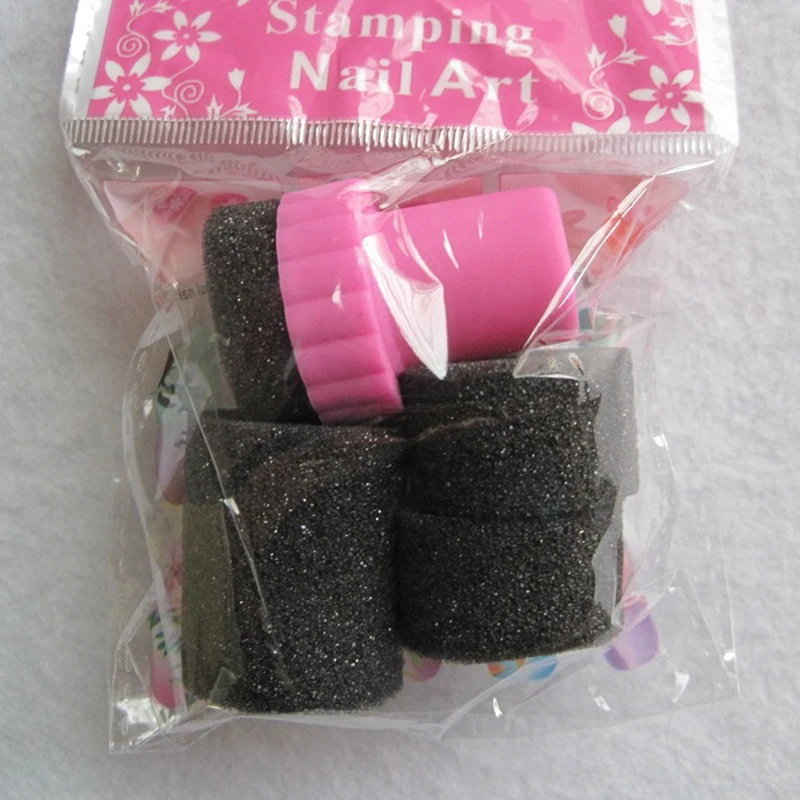 5 шт./компл. губка для ногтевого дизайна штамп штамповки шаблоны Переводные