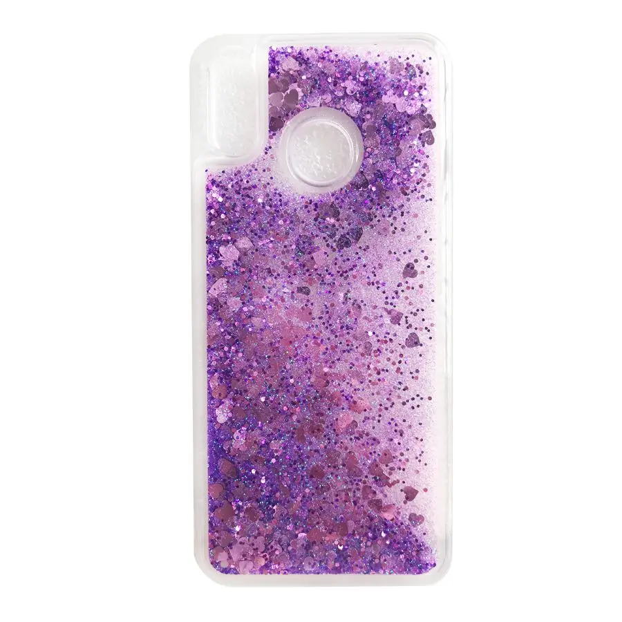 Purple Жидкий чехол для huawei Y7 чехол для Y7() Coque huawei Y7 Prime Блестящий динамический Мягкий ТПУ чехол для телефона s Чехол - Цвет: Purple