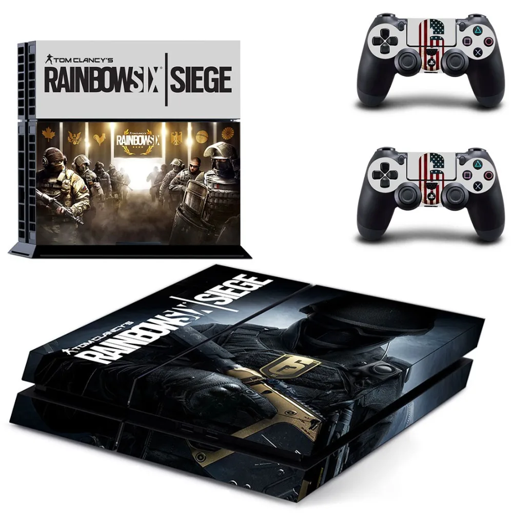Наклейка Tom Clancy's Rainbow Six Блокировка PS4 наклейка для консоли PlayStation 4 и 2