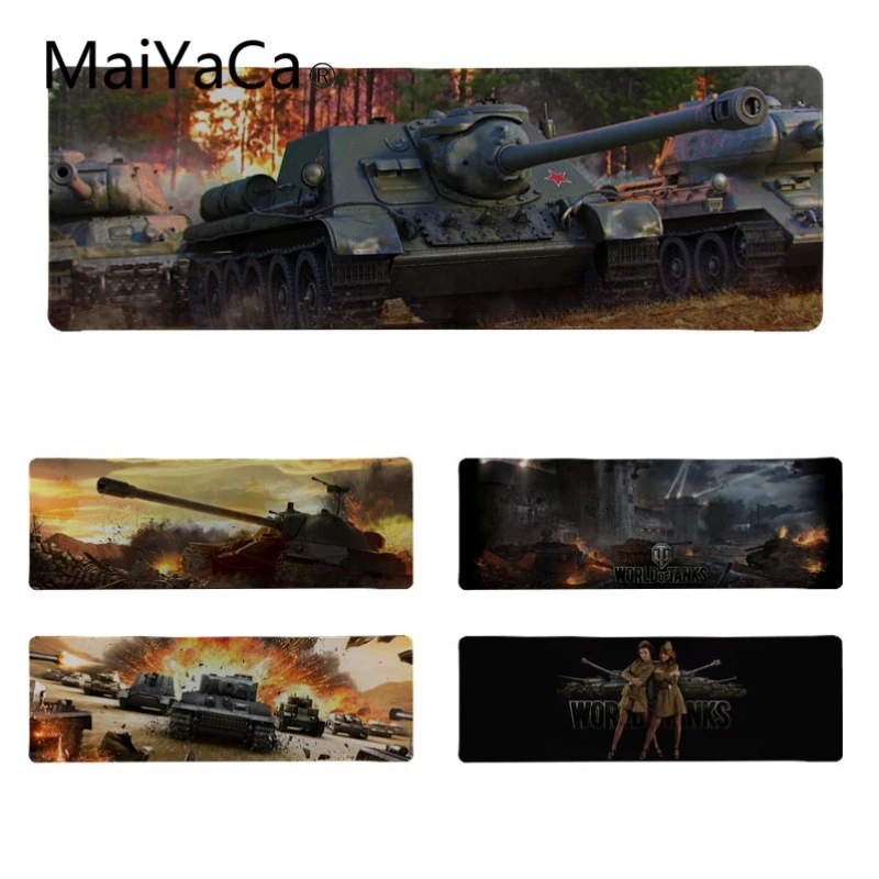 

World of Tanks Beautiful Anime Mouse Mat Size for 11.8*35.4inch 11.8*31.5inch Gaming Mousemats