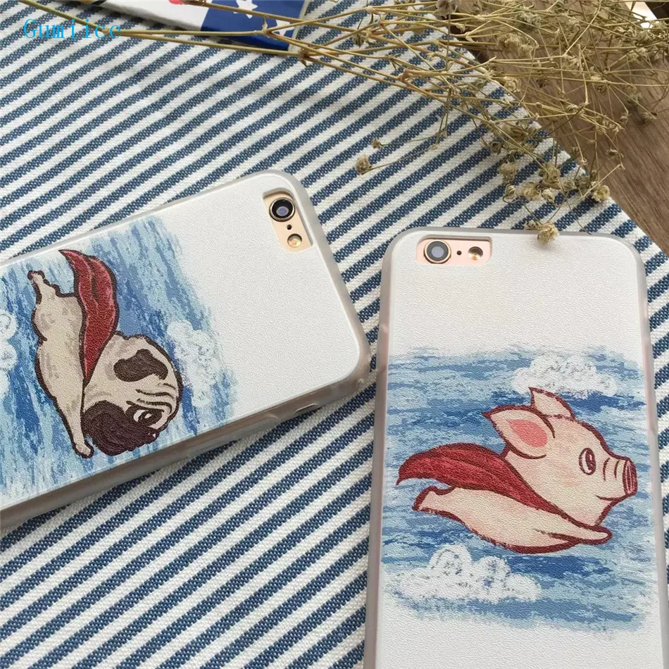 Gumiice чехол для телефона iPhone 6/6S мастер пловец скороговоркой шелковые линии