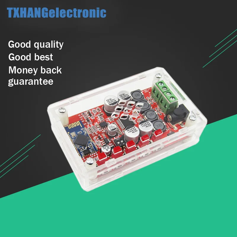 TDA7492P 2X50W Bluetooth 4 0 аудио приемник усилитель модуль Плата + чехол красный|amplifier module|case