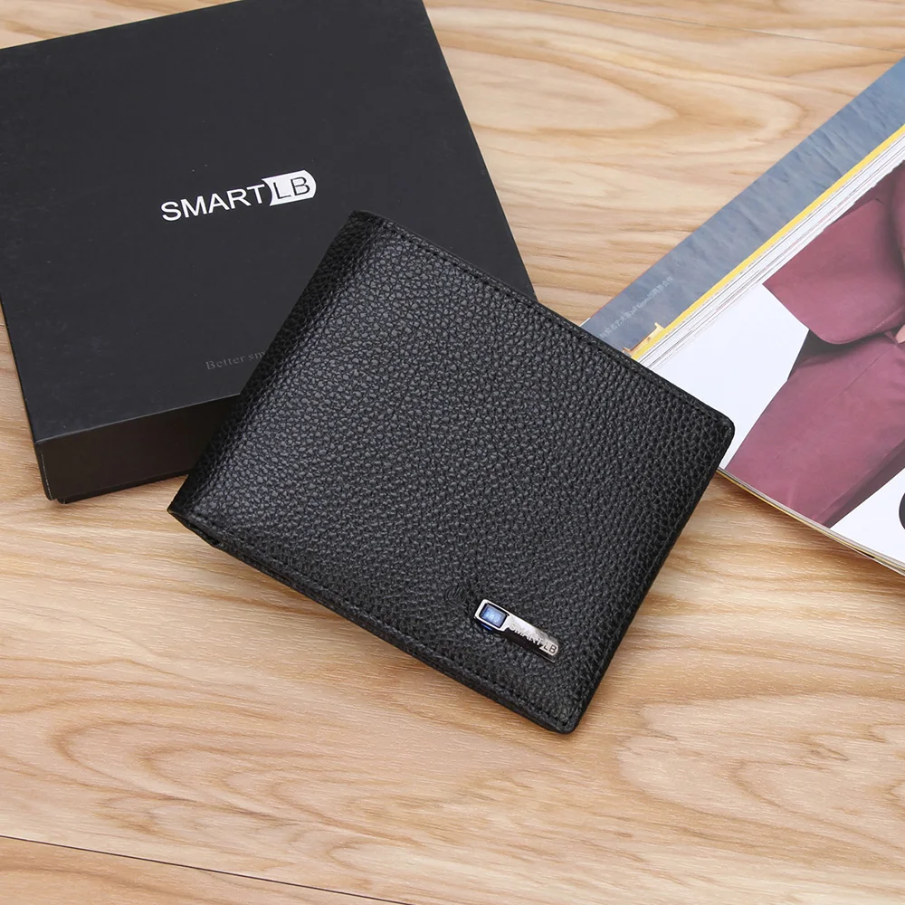 Смарт-кошелек SMARTLB из натуральной кожи для мужчин качественный брендовый